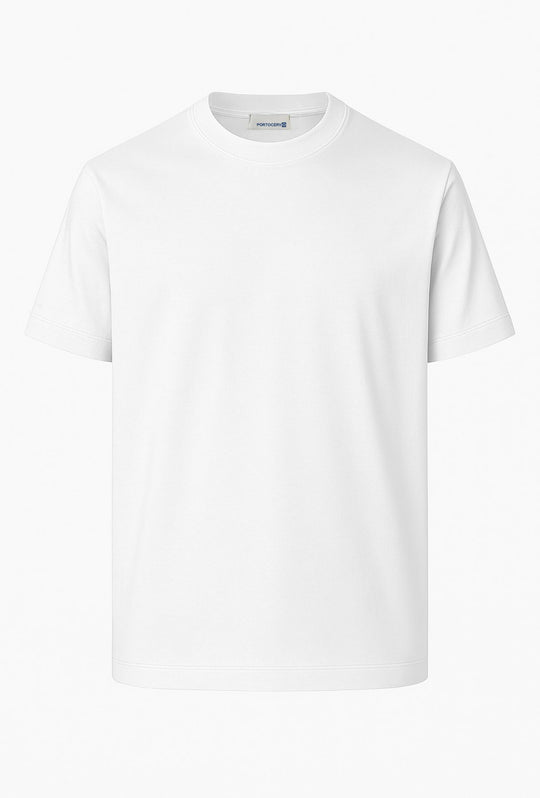 T-Shirt Uomo FILO DI SCOZIA  mezza manica - BIANCO