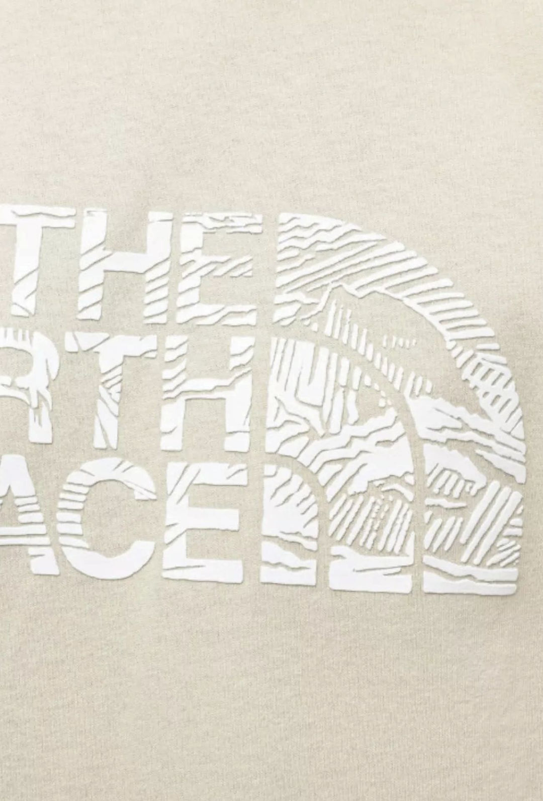T-Shirt uomo The North Face con stampa sul petto - BEIGE