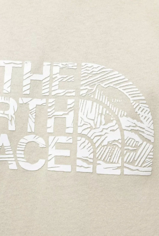 T-Shirt uomo The North Face con stampa sul petto - BEIGE