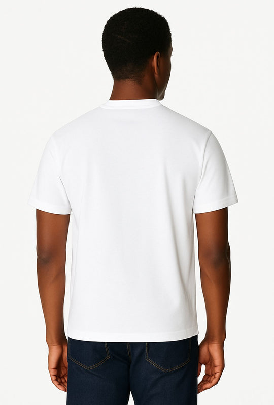 T-Shirt Uomo FILO DI SCOZIA  mezza manica - BIANCO