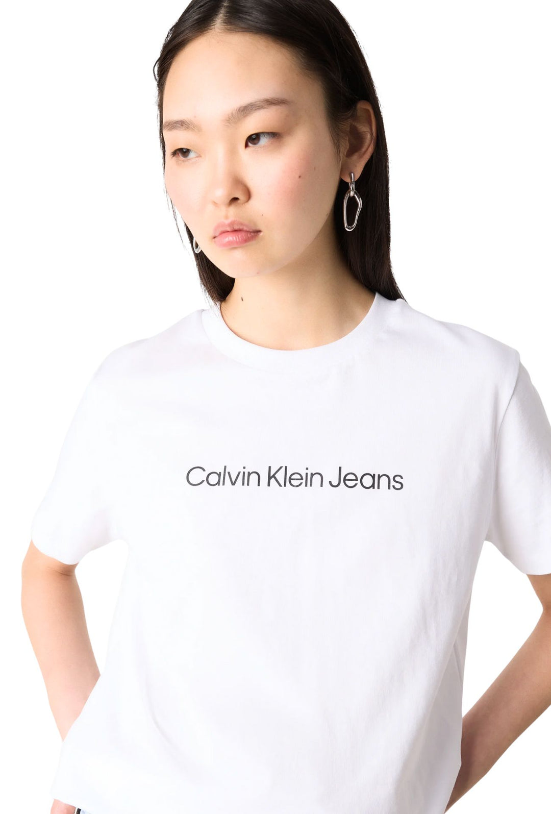 T-Shirt donna CALVIN KLEIN Slim fit - BIANCO