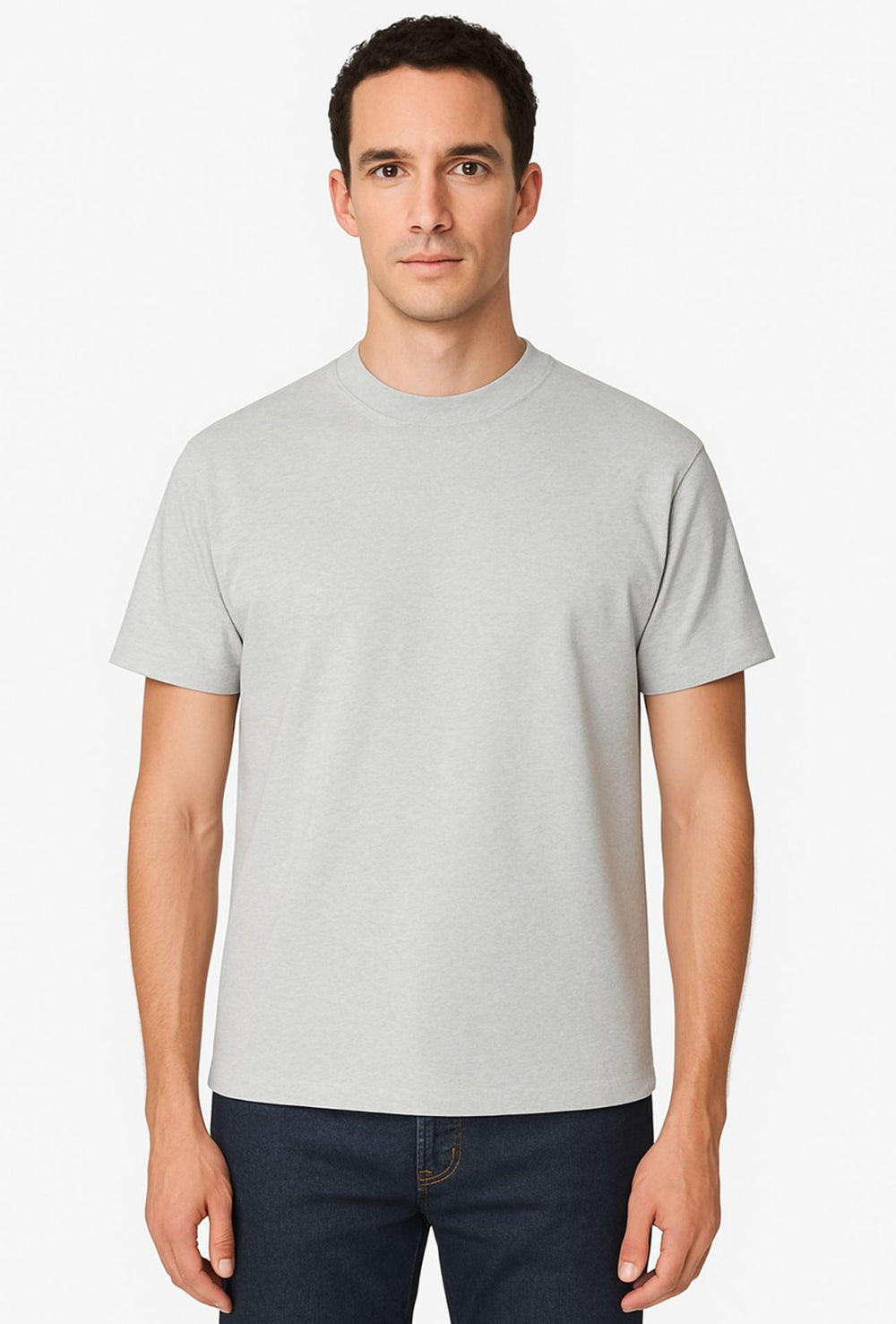 T-Shirt Uomo FILO DI SCOZIA  mezza manica - GHIACCIO