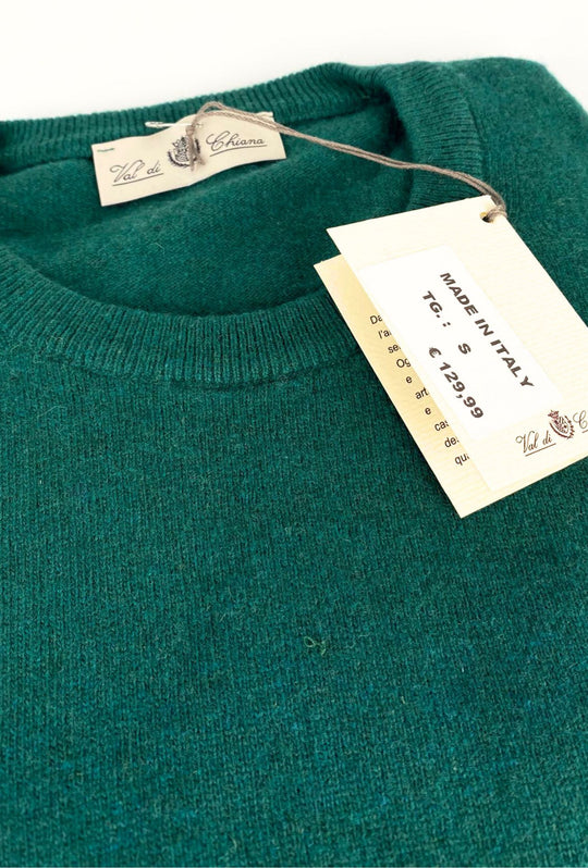 Maglioncino uomo misto Cashmere Lana Made in Italy - VERDE