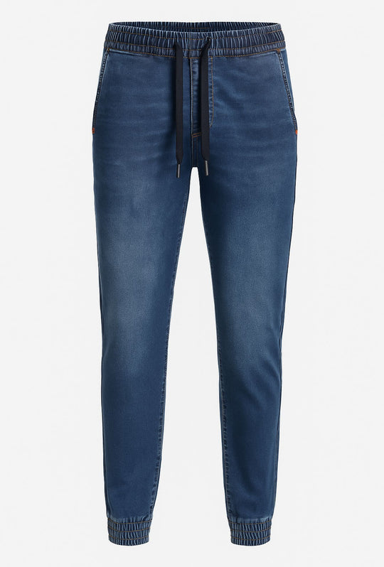 Jeans uomo con elastico in vita regular fit