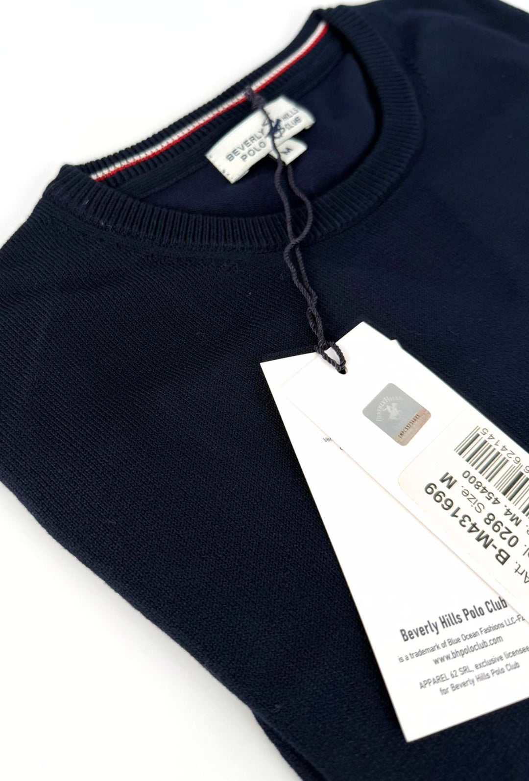 Maglioncino uomo Beverly Hills Polo Club in viscosa invernale - BLU