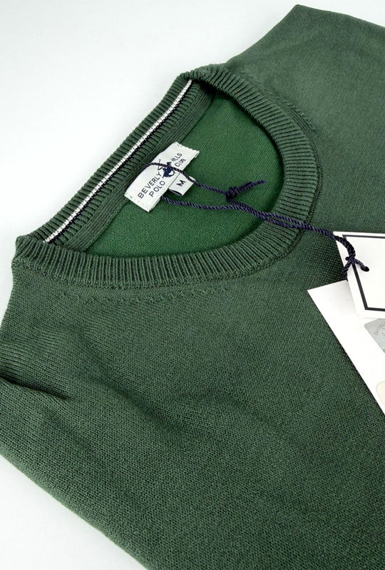 Maglioncino uomo Beverly Hills Polo Club in viscosa invernale - VERDE