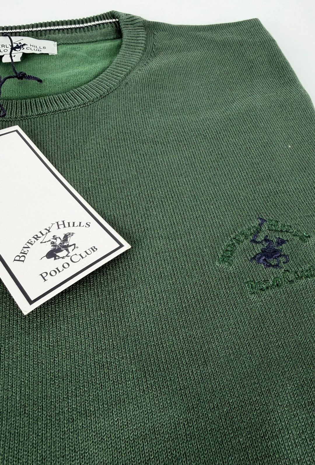 Maglioncino uomo Beverly Hills Polo Club in viscosa invernale - VERDE