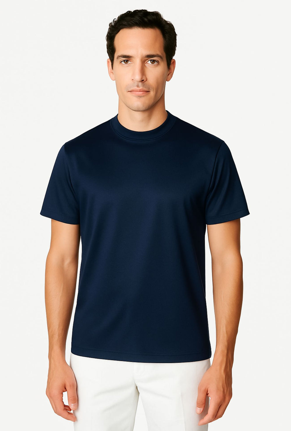 T-Shirt Uomo FILO DI SCOZIA  mezza manica - BLU