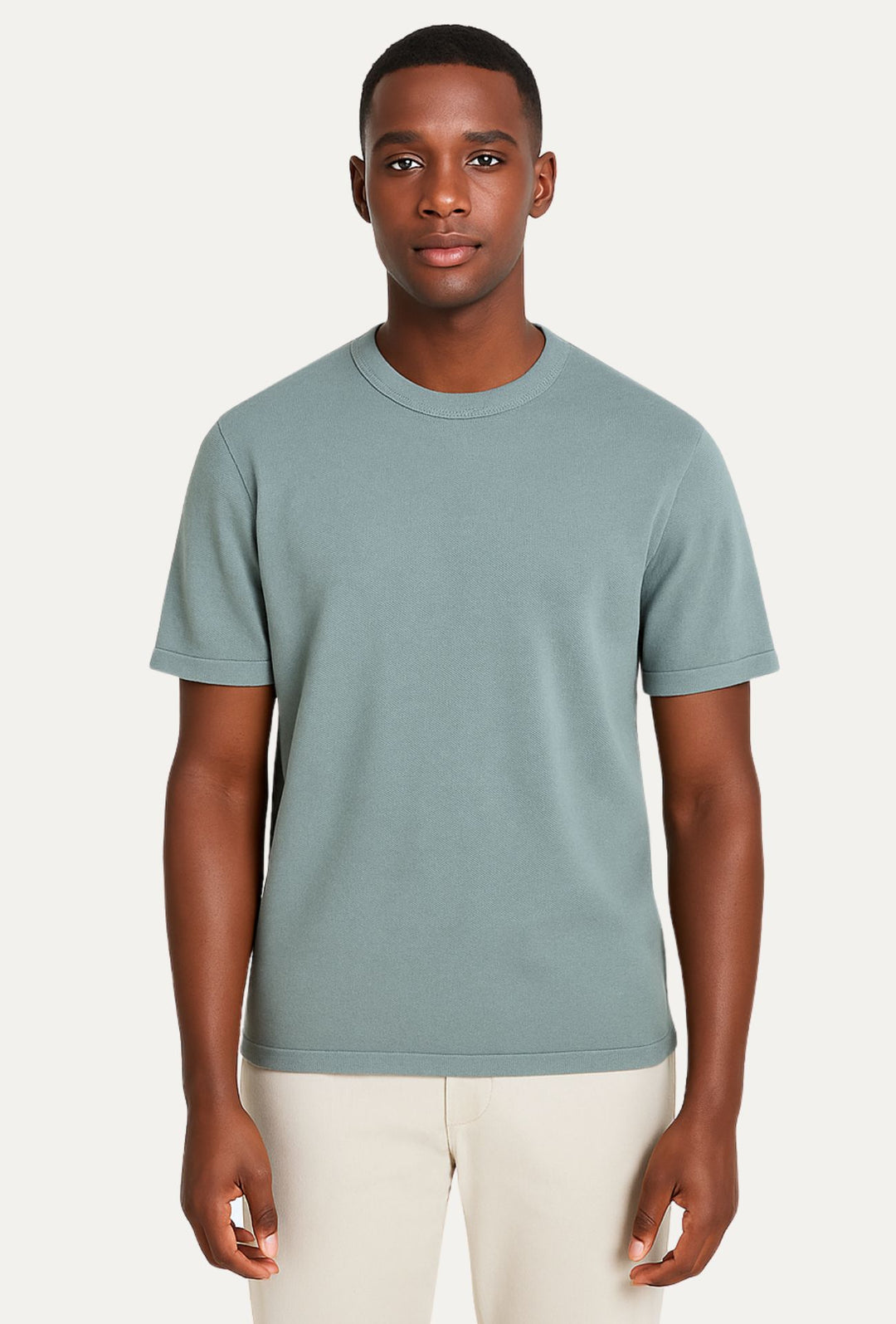 Shirt Maglia Mezza Manica T-shirt Uomo Mezza Manica Girocollo