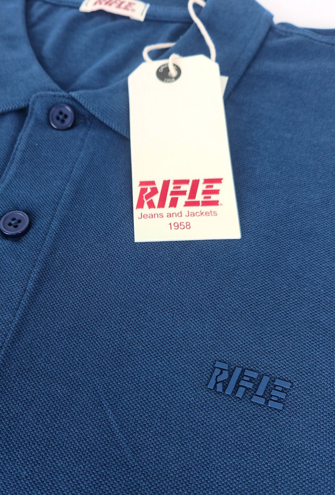 Polo uomo Rifle in 100% cotone piquet - AVIO