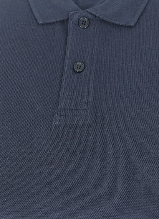 Polo uomo Rifle in 100% cotone piquet - BLU