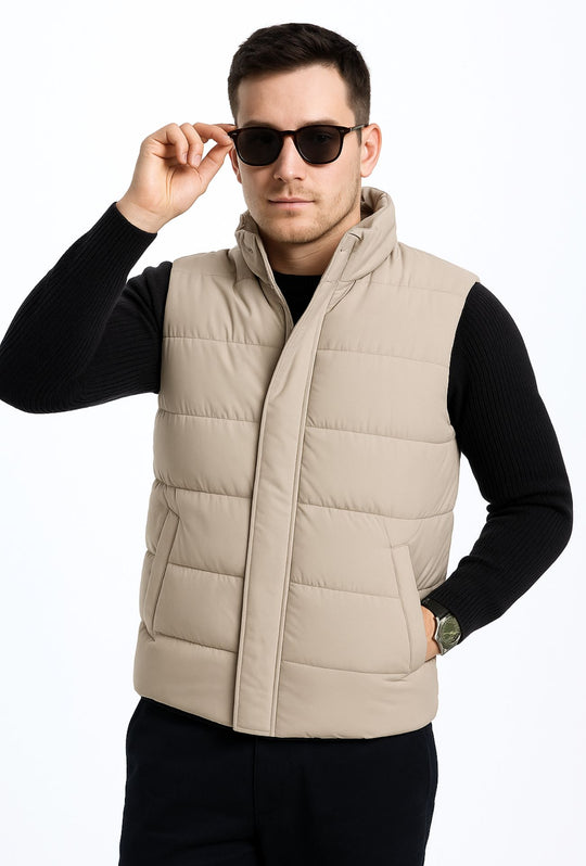Smanicato uomo in piumino Invernale semi slim fit Dresserd - BEIGE