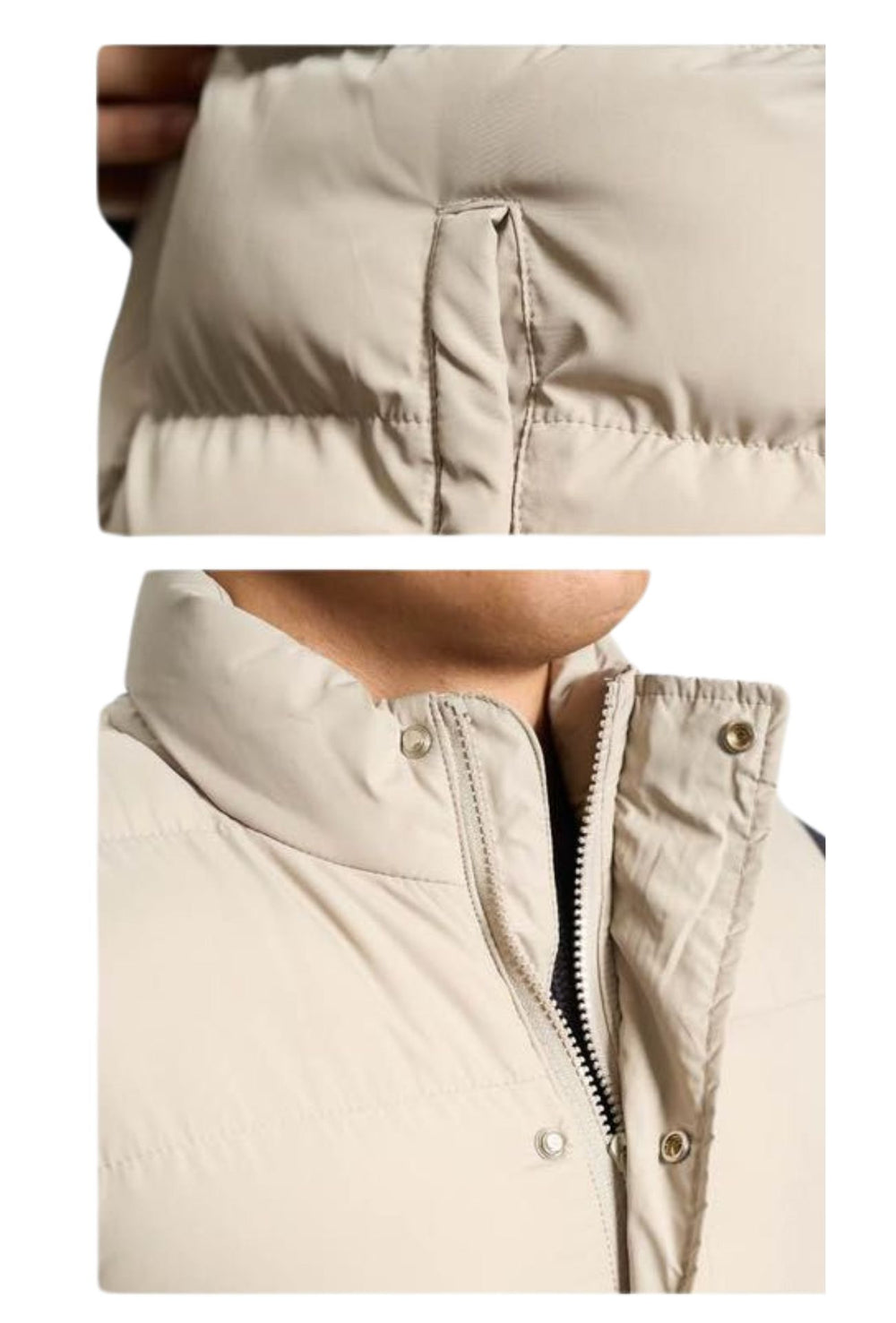 Smanicato uomo in piumino Invernale semi slim fit Dresserd - BEIGE