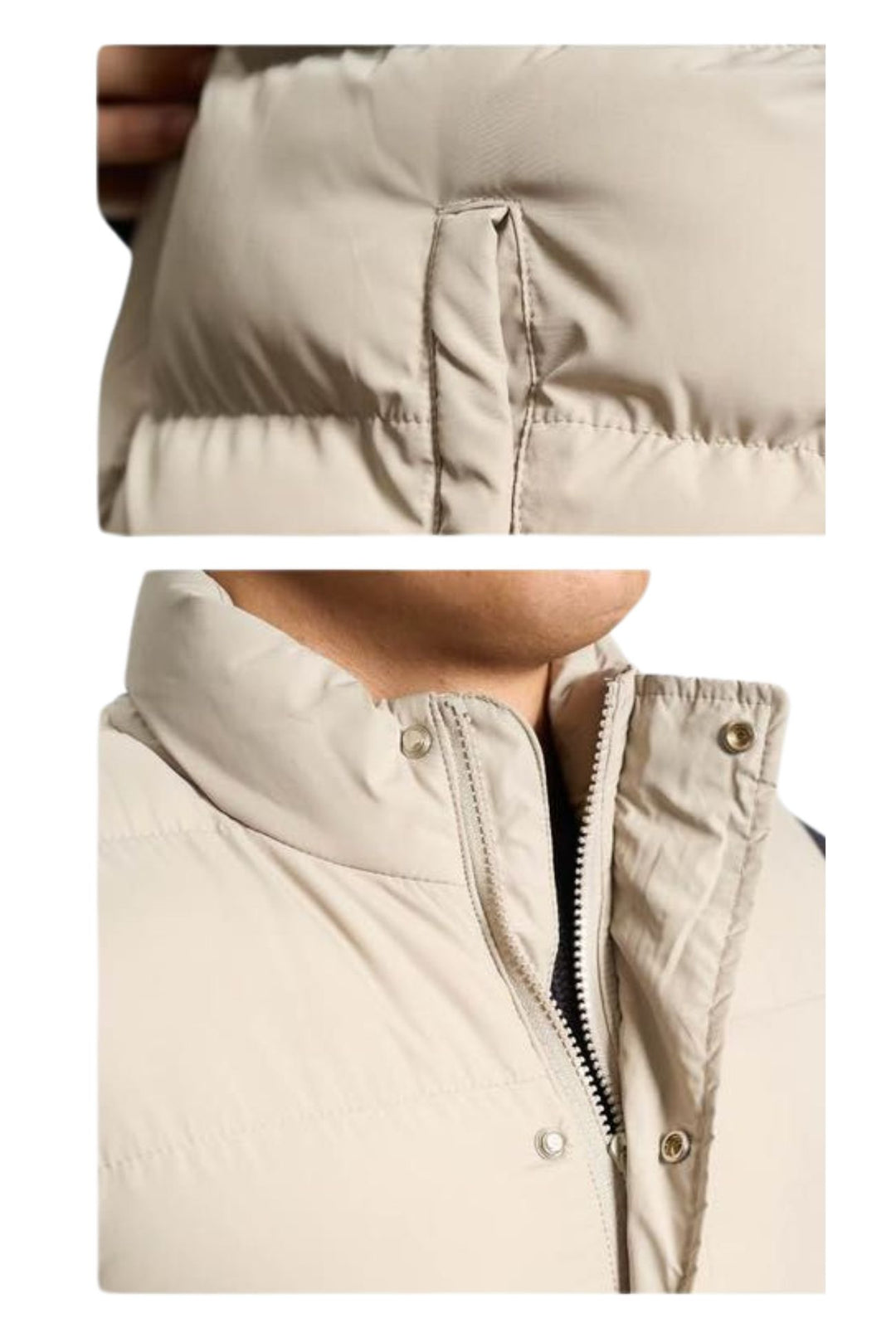 Smanicato uomo in piumino Invernale semi slim fit Dresserd - BEIGE