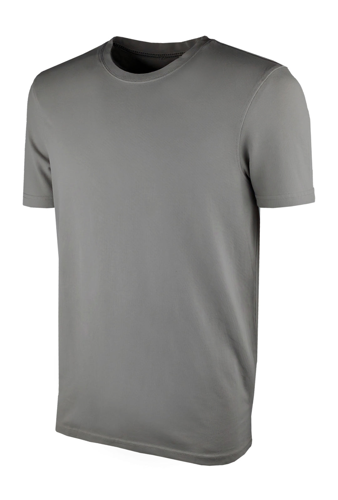 T-Shirt uomo Dresserd in cotone piquet elasticizzato - GRIGIO SCURO