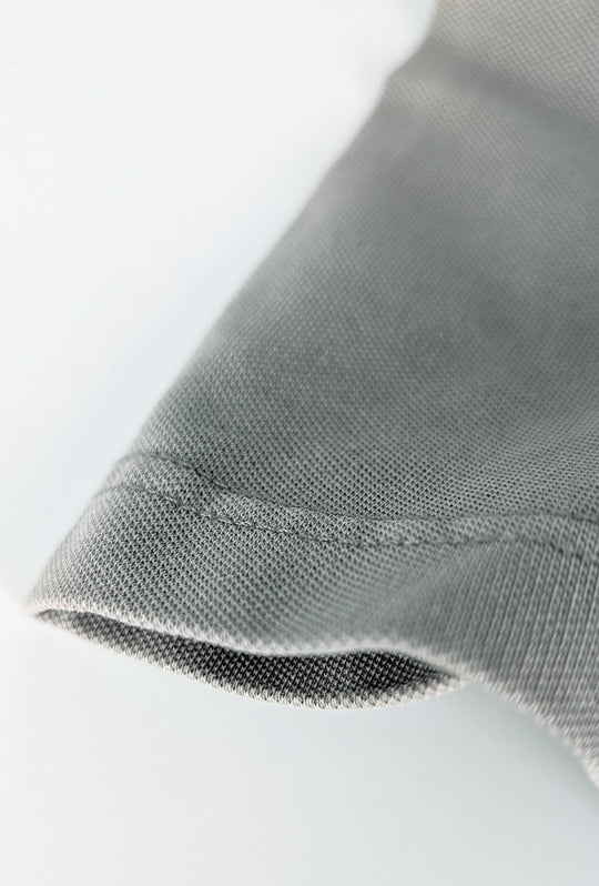 T-Shirt uomo Dresserd in cotone piquet elasticizzato - GRIGIO SCURO