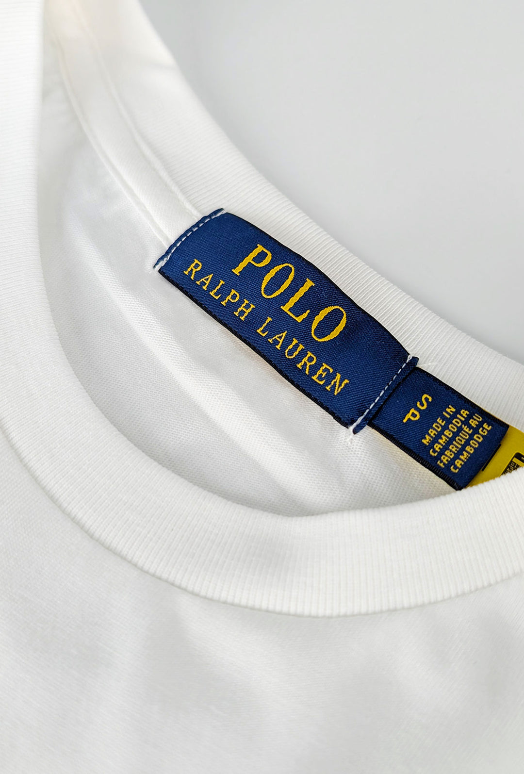 T-Shirt Uomo Ralph Lauren Polo Bear 100% Cotone - BIANCO