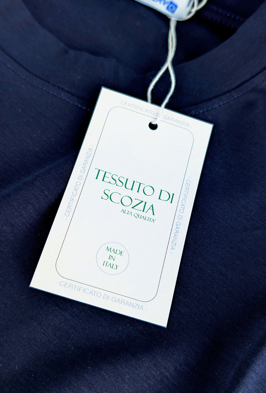 T-Shirt Uomo FILO DI SCOZIA  mezza manica - BLU
