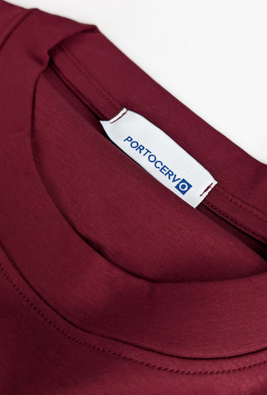 T-Shirt Uomo FILO DI SCOZIA  mezza manica - BORDEAUX