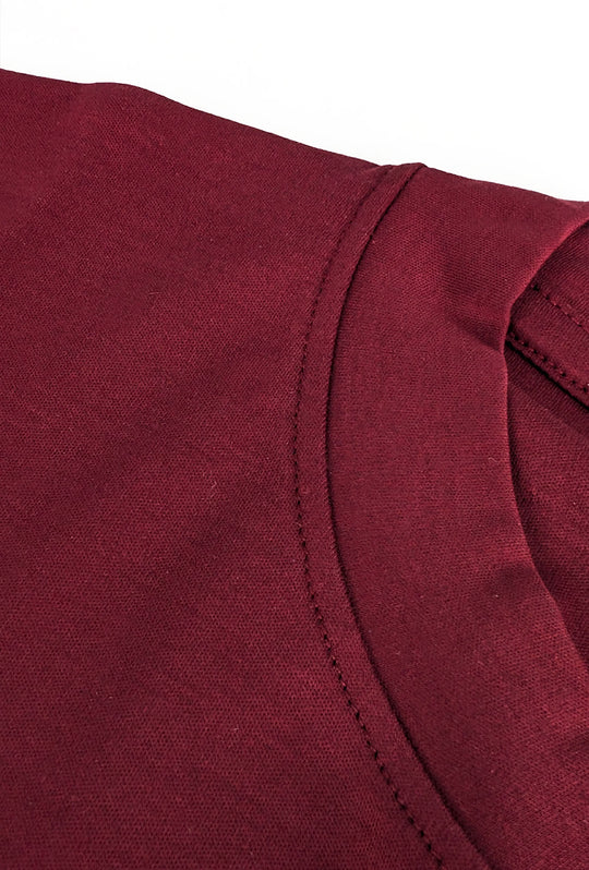 T-Shirt Uomo FILO DI SCOZIA  mezza manica - BORDEAUX