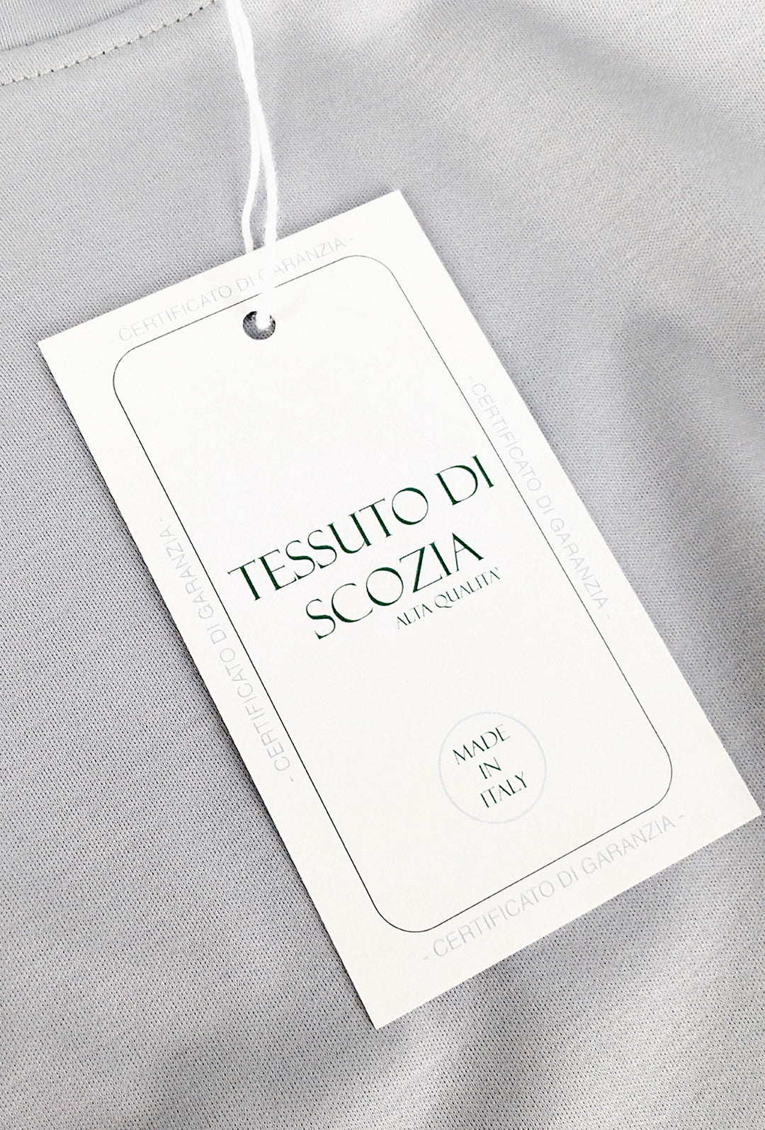 T-Shirt Uomo FILO DI SCOZIA  mezza manica - GHIACCIO