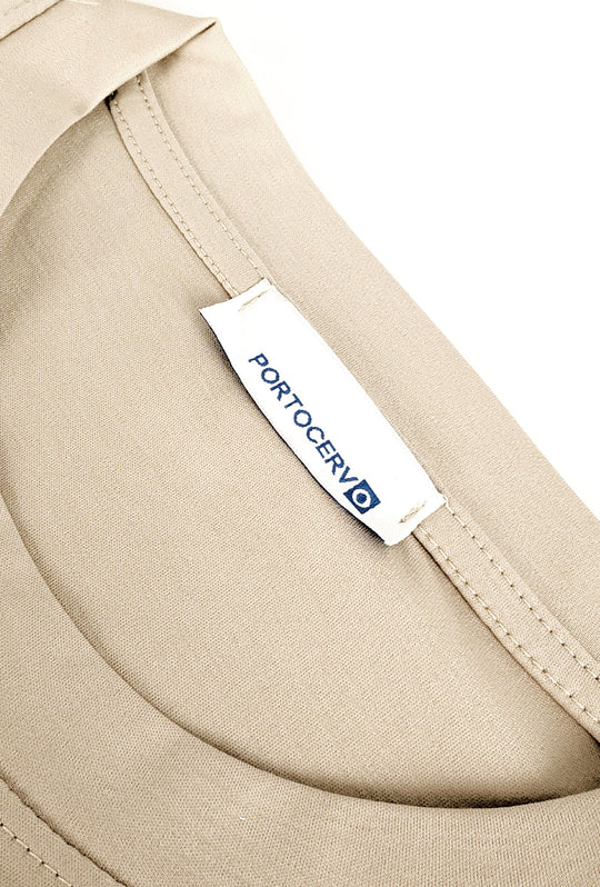 T-Shirt Uomo FILO DI SCOZIA  mezza manica - BEIGE