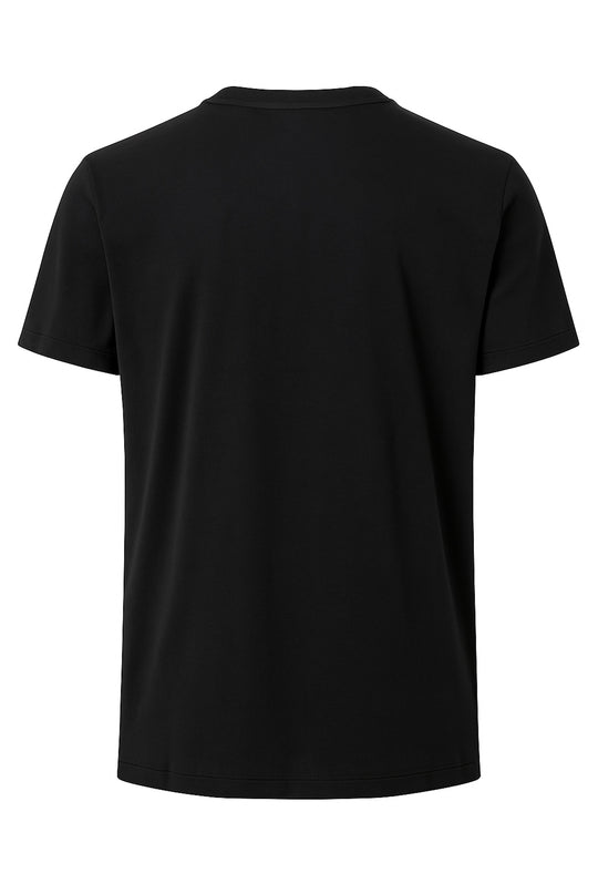 T-Shirt uomo CALVIN KLEIN slim fit con logo grande sul petto - NERO