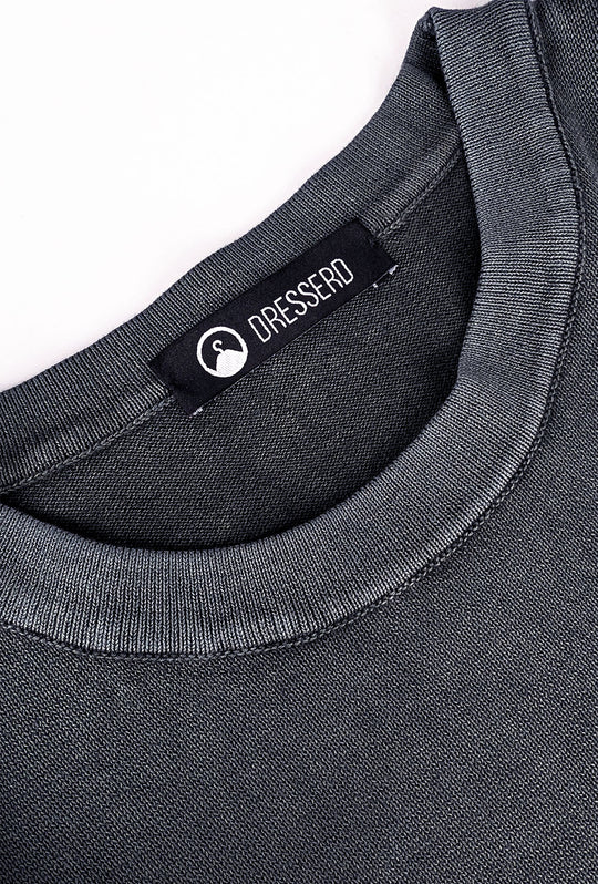T-Shirt uomo in Filo Maglia mezza manica relaxed fit - GRIGIO SCURO