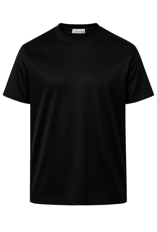 T-Shirt Uomo FILO DI SCOZIA  mezza manica - NERO