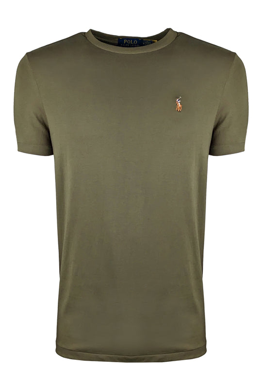 T-Shirt Uomo RALPH LAUREN 100% Cotone - VERDE MILITARE