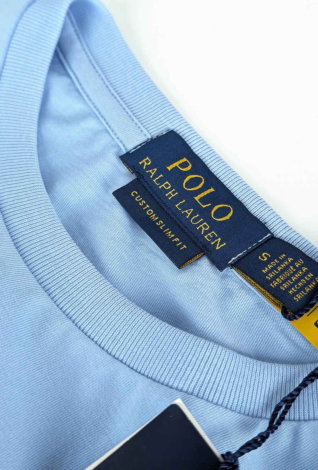 T-Shirt Uomo RALPH LAUREN 100% Cotone - AZZURRO