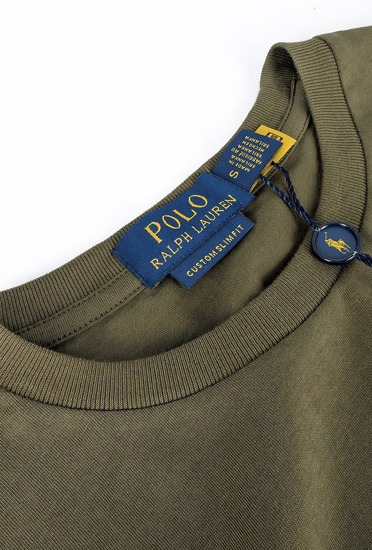 T-Shirt Uomo RALPH LAUREN 100% Cotone - VERDE MILITARE