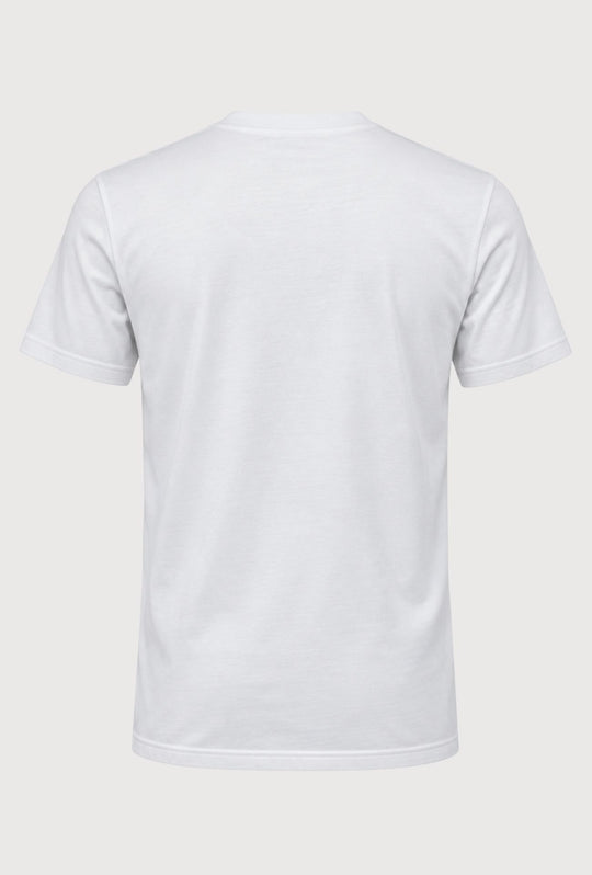 T-shirt uomo Tommy Jeans logo a rilievo lato cuore 100% cotone - BIANCO