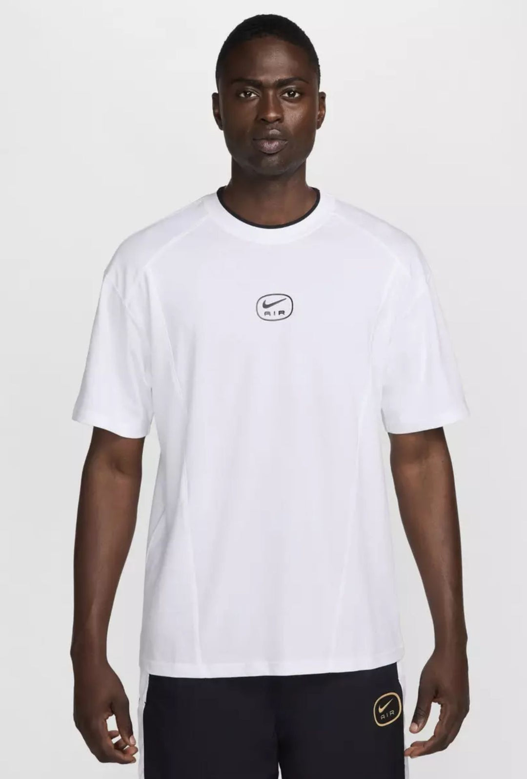 T-Shirt Uomo NIKE AIR Sportswear logo in rilievo - BIANCO