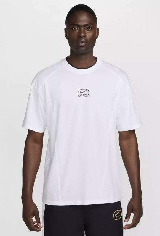 T-Shirt Uomo NIKE AIR Sportswear logo in rilievo - BIANCO