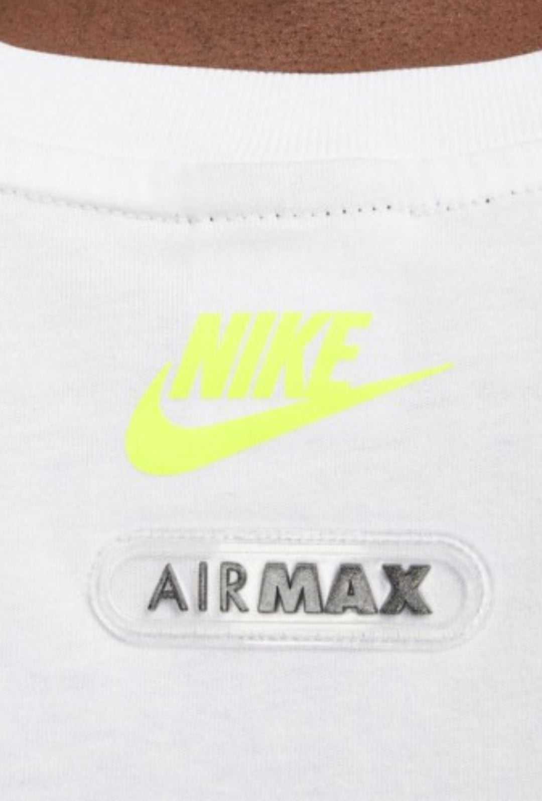 T-Shirt NIKE AIR MAX girocollo in cotone- BIANCO