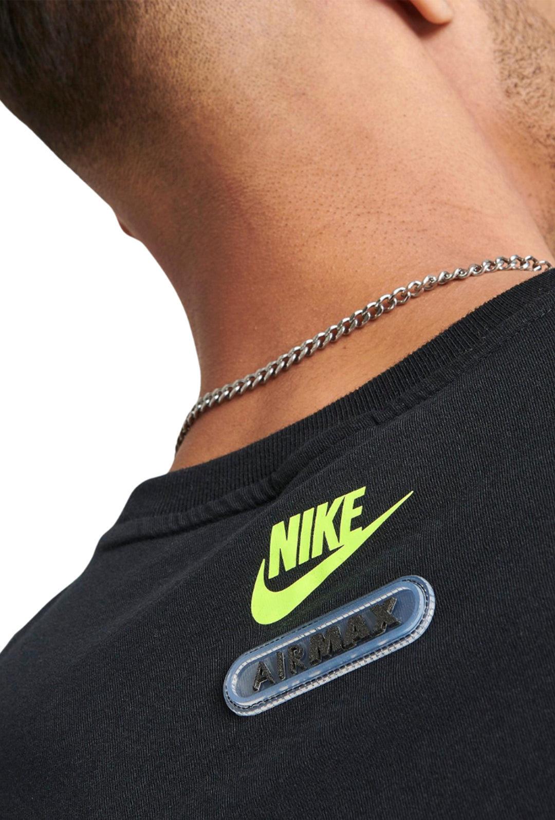 T-Shirt NIKE AIR MAX girocollo in cotone- NERO