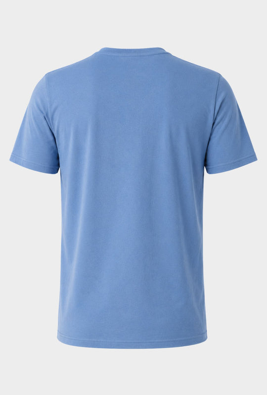 T-Shirt Uomo THE NORTH FACE logo stampato centrale bianco- INDIGO