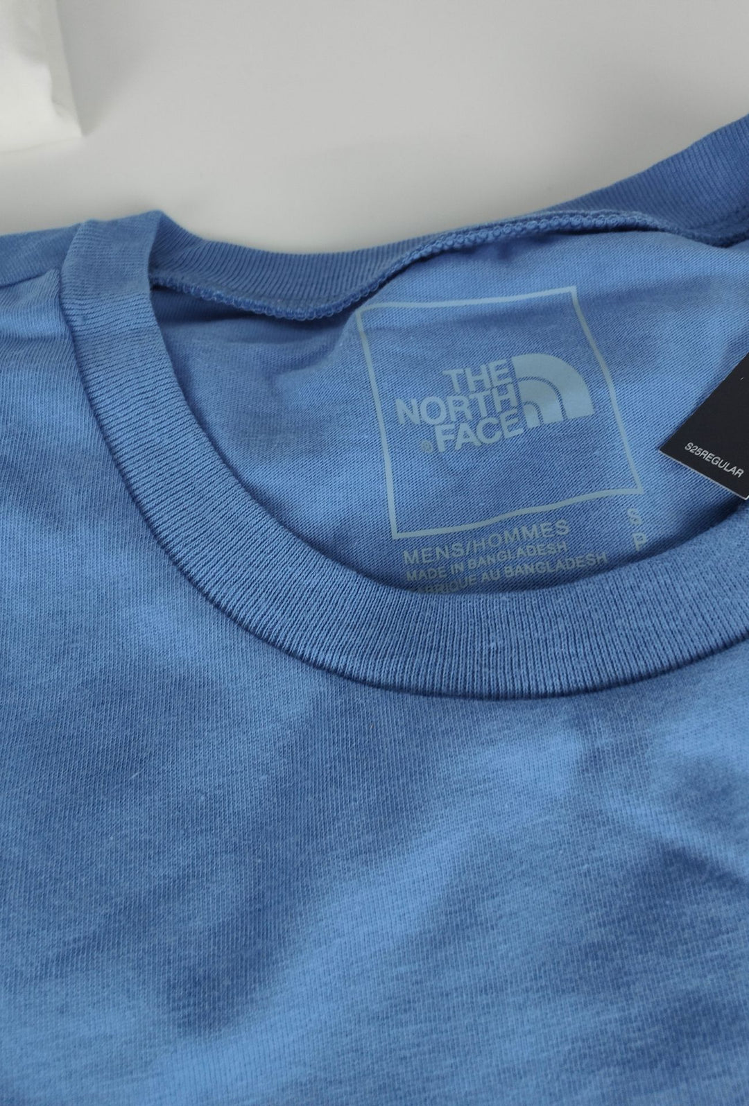 T-Shirt Uomo THE NORTH FACE logo stampato centrale bianco- INDIGO