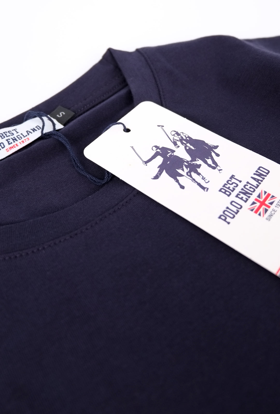 T-Shirt uomo Polo England Girocollo in cotone - BLU