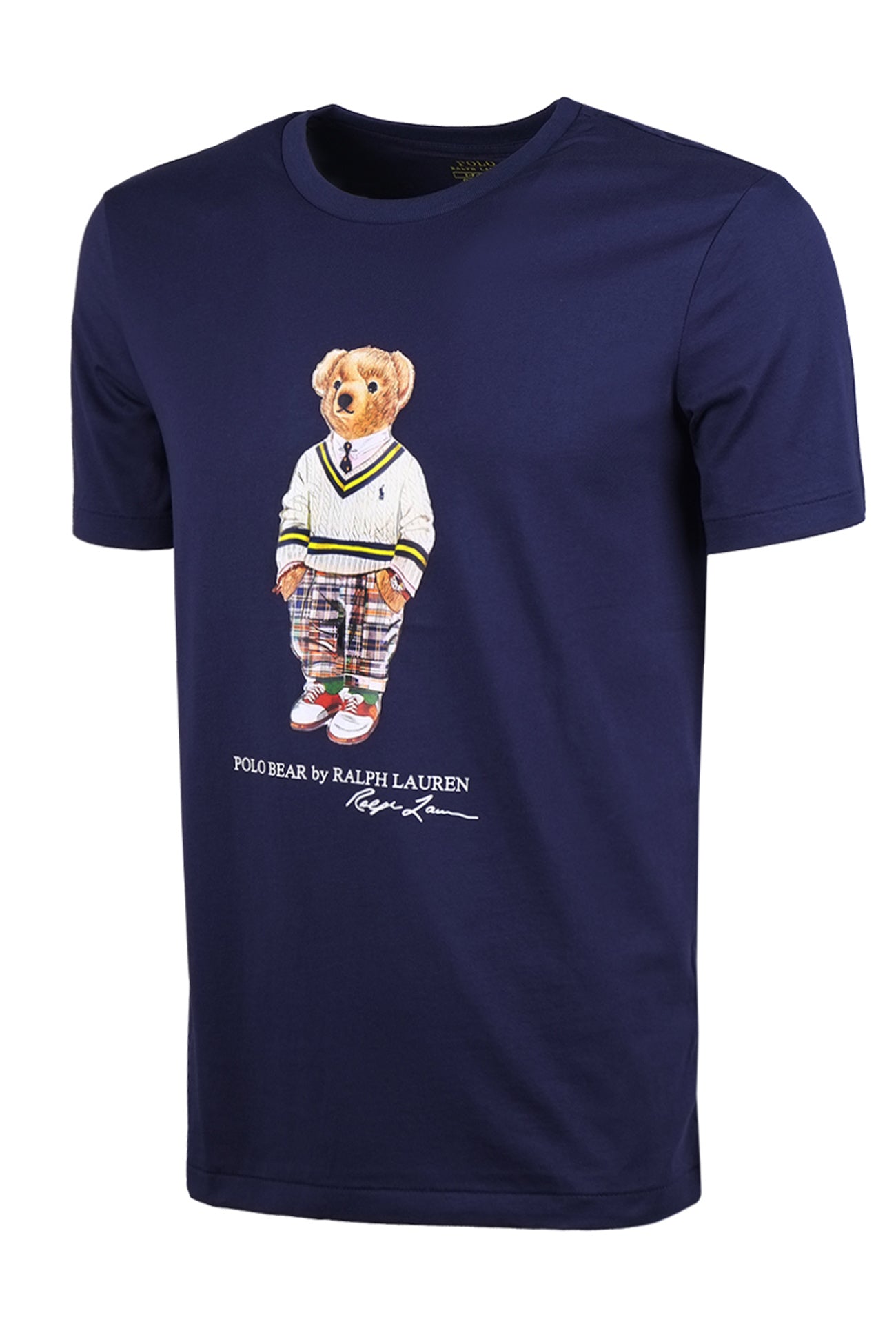 T Shirt Uomo RALPH LAUREN Polo Bear Orso con maglione BLU DRESSERD