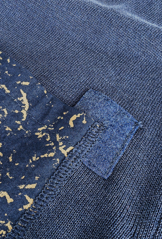 T-Shirt Dresserd in Filo girocollo con taschino colorato - BLU