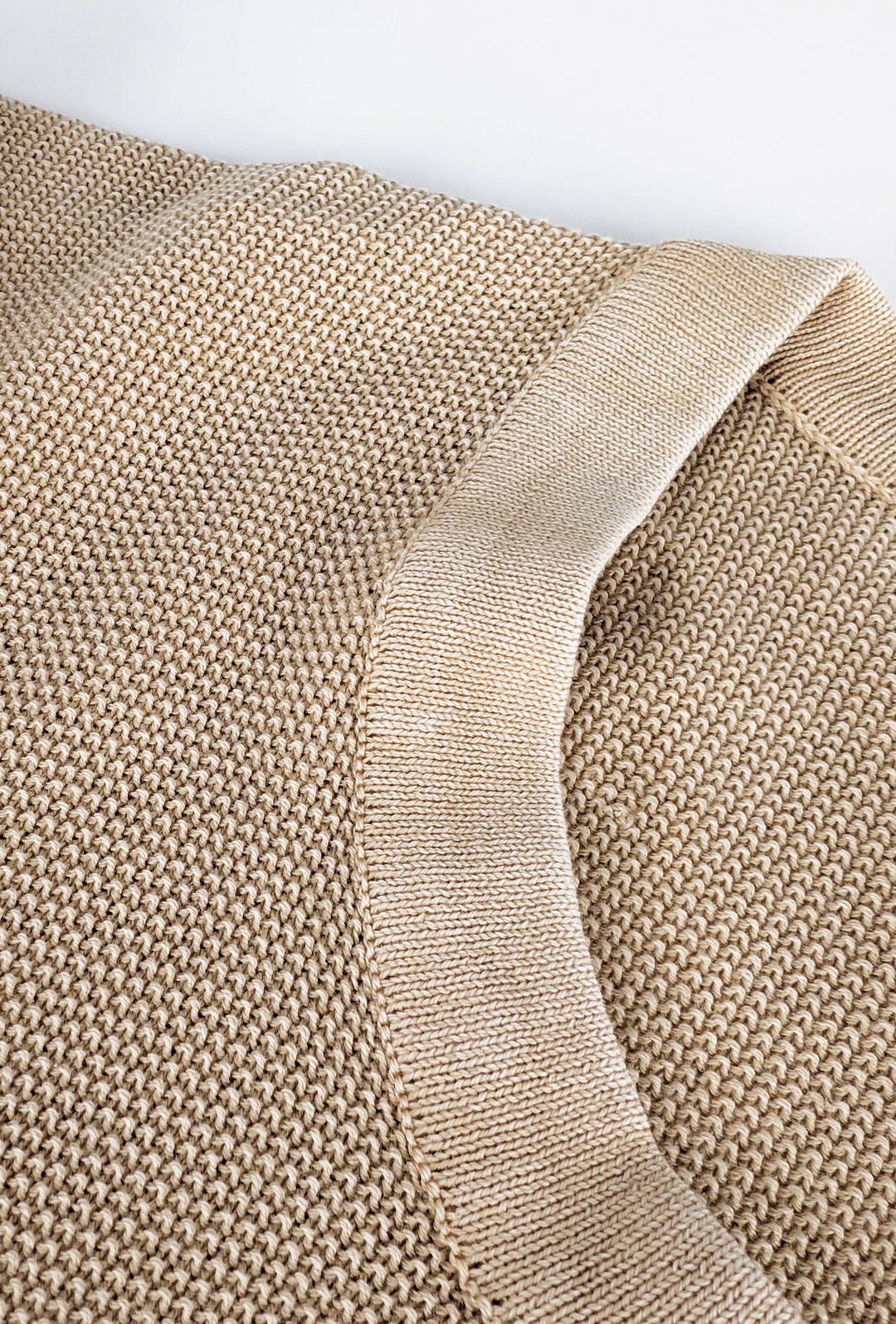 T-Shirt uomo in filo maglietta mezza manica trama lavorata - BEIGE