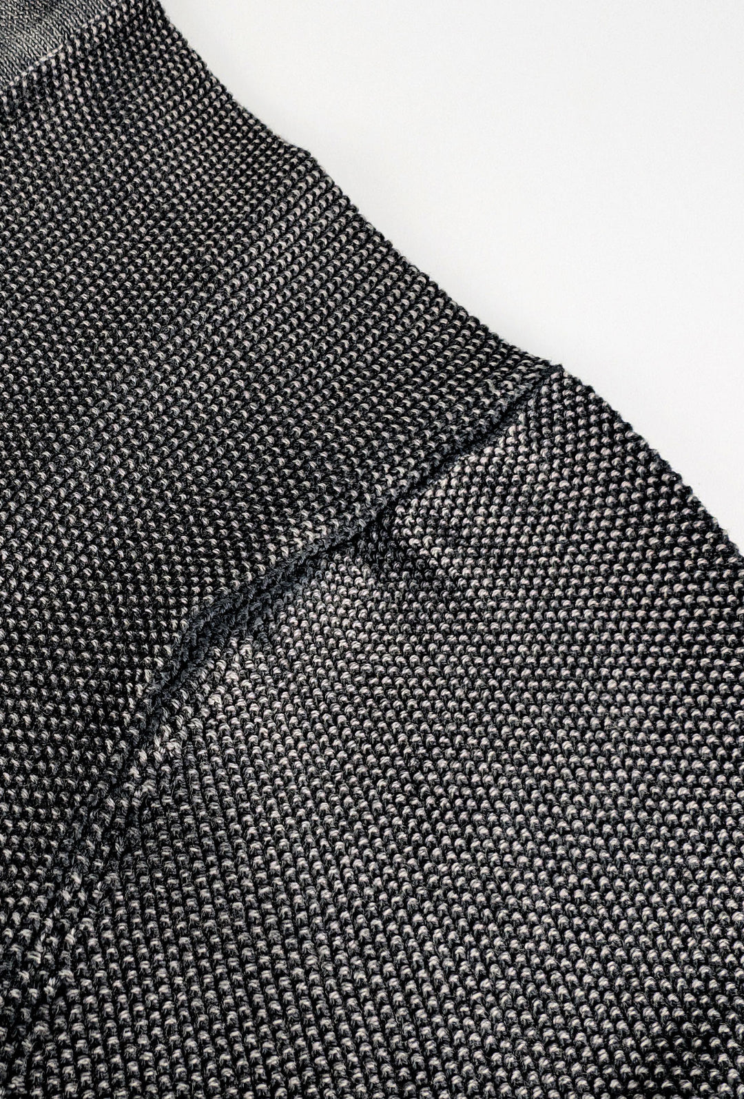 T-Shirt uomo in filo maglietta mezza manica trama lavorata - NERO