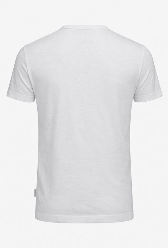 T-Shirt uomo serafino Henry Cotton's 100% Cotone - BIANCO