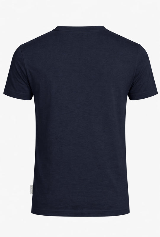 T-Shirt uomo serafino Henry Cotton's 100% Cotone - BLU