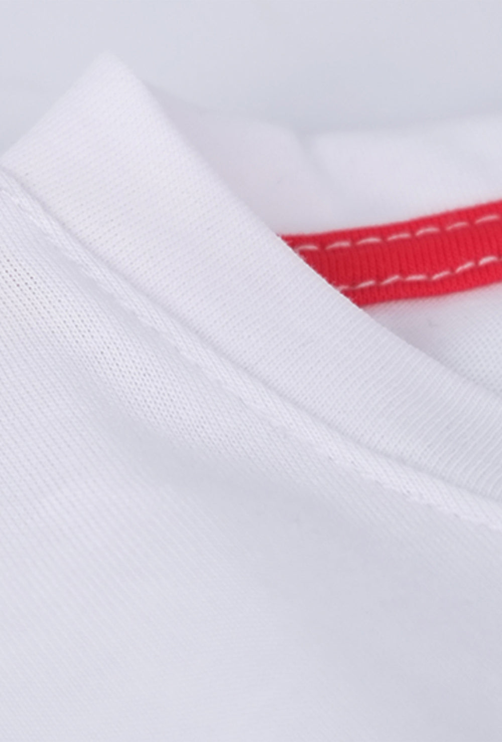 T-Shirt Uomo tinta unita ricamo lato cuore - BIANCO