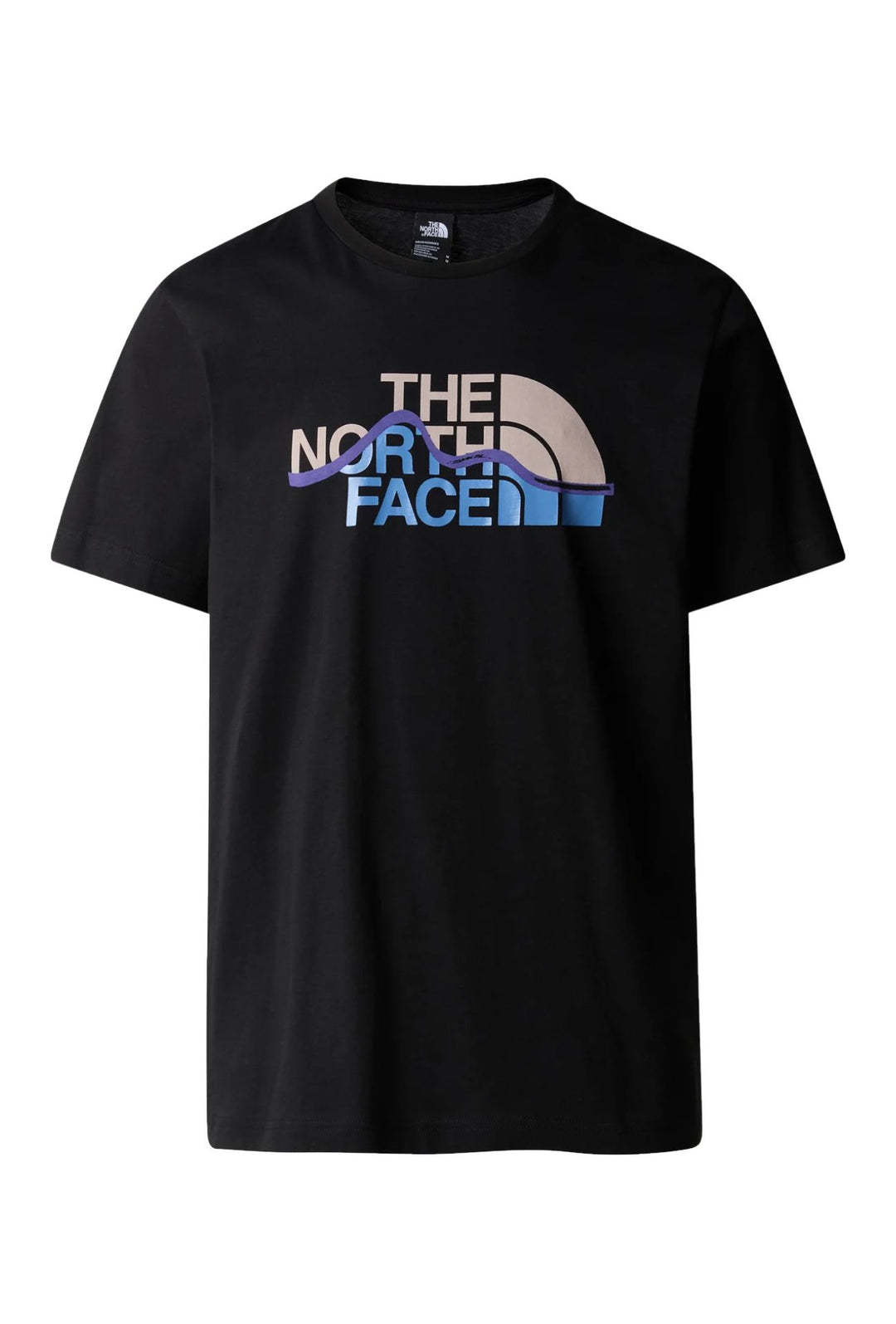 The North Face T-shirt Mountain Line da Uomo – NERO
