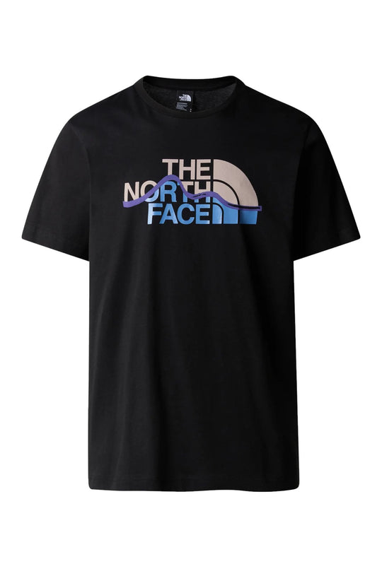 The North Face T-shirt Mountain Line da Uomo – NERO