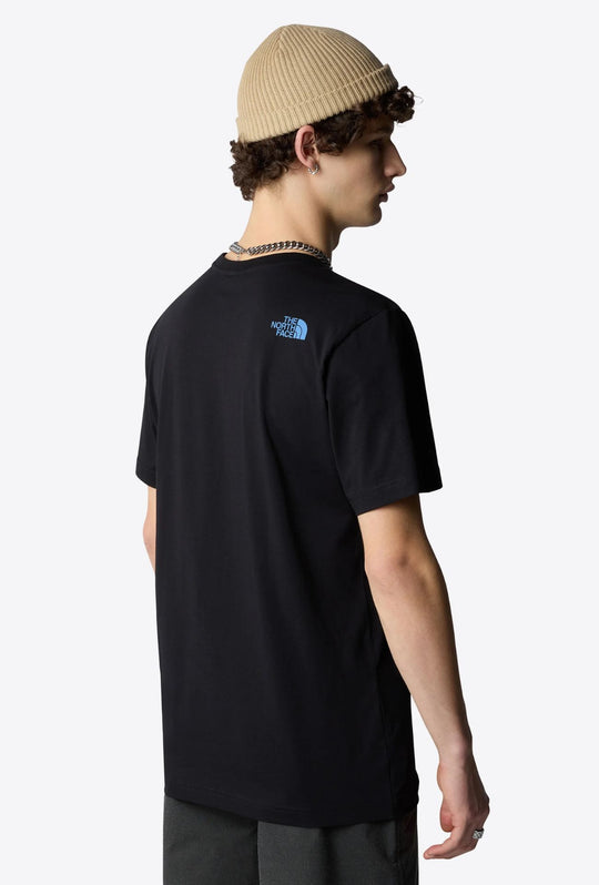 The North Face T-shirt Mountain Line da Uomo – NERO